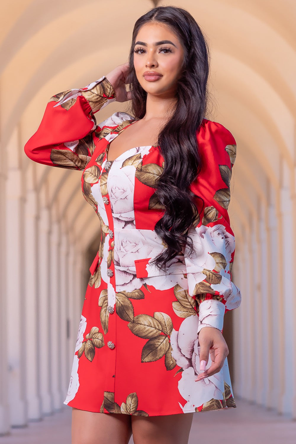 Multi Red Dress